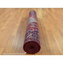 Load image into Gallery viewer, 5&#39;1&quot;x10&#39;2&quot; Mojave Desert Brown, New Persian Hamadan, Camel Hair, Pure Wool, Hand Knotted, Oriental Rug FWR525162