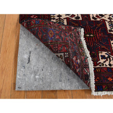 Load image into Gallery viewer, 3&#39;2&quot;x10&#39;5&quot; Crimson Red, Vintage Persian Karajeh, Pure Wool, Hand Knotted, Runner Oriental Rug FWR525186