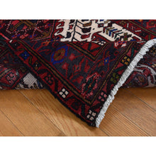 Load image into Gallery viewer, 3&#39;2&quot;x10&#39;5&quot; Crimson Red, Vintage Persian Karajeh, Pure Wool, Hand Knotted, Runner Oriental Rug FWR525186