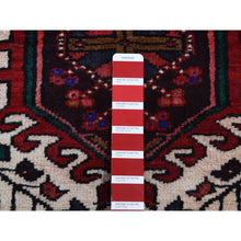Load image into Gallery viewer, 3&#39;2&quot;x10&#39;5&quot; Crimson Red, Vintage Persian Karajeh, Pure Wool, Hand Knotted, Runner Oriental Rug FWR525186
