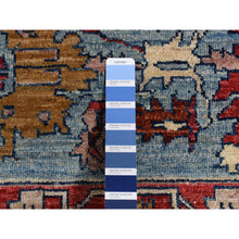 Load image into Gallery viewer, 9&#39;10&quot;x13&#39;10&quot; Old Moss Green, Geometric Bakshaish Design Peshawar, Hand Knotted, Pure Wool, Oriental Rug FWR525216