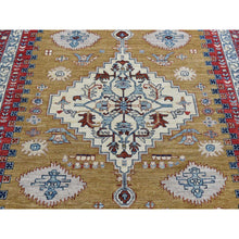 Load image into Gallery viewer, 9&#39;10&quot;x13&#39;10&quot; Old Moss Green, Geometric Bakshaish Design Peshawar, Hand Knotted, Pure Wool, Oriental Rug FWR525216