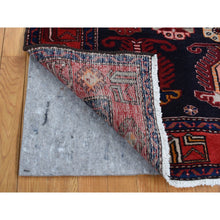 Load image into Gallery viewer, 4&#39;8&quot;x7&#39; Barn Red, Persian Malayer Repetitive Geometrical Medallions, Full Pile, Hand Knotted, Pure Wool, Oriental Rug FWR525240