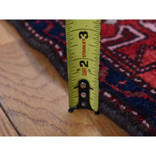 Load image into Gallery viewer, 4&#39;8&quot;x7&#39; Barn Red, Persian Malayer Repetitive Geometrical Medallions, Full Pile, Hand Knotted, Pure Wool, Oriental Rug FWR525240