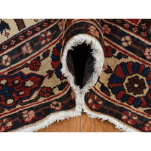 Load image into Gallery viewer, 5&#39;1&quot;x10&#39; Crimson Red, Bakhtiari Block Garden Design, Hand Knotted, Pure Wool, Oriental Rug FWR525252