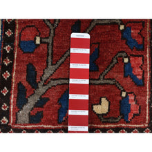 Load image into Gallery viewer, 5&#39;1&quot;x10&#39; Crimson Red, Bakhtiari Block Garden Design, Hand Knotted, Pure Wool, Oriental Rug FWR525252