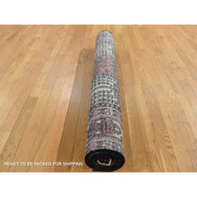 Load image into Gallery viewer, 5&#39;1&quot;x10&#39; Crimson Red, Bakhtiari Block Garden Design, Hand Knotted, Pure Wool, Oriental Rug FWR525252