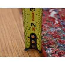 Load image into Gallery viewer, 2&#39;4&quot;x4&#39;7&quot; Maroon Red, 100% Wool, Hand Knotted, Modern Abstract Galaxy Design, Sample Mat Oriental Rug FWR525264