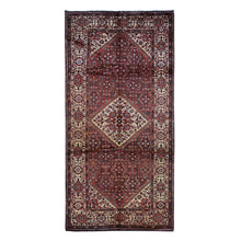 Load image into Gallery viewer, 5&#39;3&quot;x11&#39; Fire Brick Red, New Persian Bakhtiari, Pure Wool, Hand Knotted, Gallery Size Runner Oriental Rug FWR525354