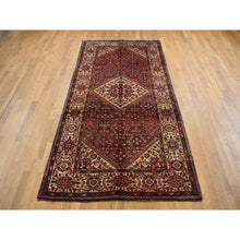 Load image into Gallery viewer, 5&#39;3&quot;x11&#39; Fire Brick Red, New Persian Bakhtiari, Pure Wool, Hand Knotted, Gallery Size Runner Oriental Rug FWR525354