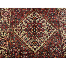 Load image into Gallery viewer, 5&#39;3&quot;x11&#39; Fire Brick Red, New Persian Bakhtiari, Pure Wool, Hand Knotted, Gallery Size Runner Oriental Rug FWR525354