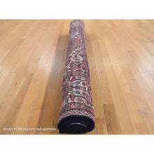 Load image into Gallery viewer, 5&#39;3&quot;x11&#39; Fire Brick Red, New Persian Bakhtiari, Pure Wool, Hand Knotted, Gallery Size Runner Oriental Rug FWR525354