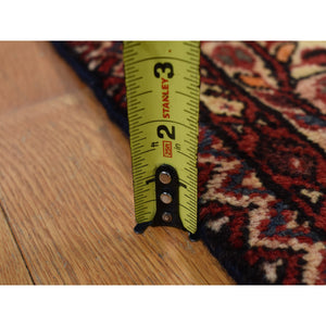 5'3"x11' Fire Brick Red, New Persian Bakhtiari, Pure Wool, Hand Knotted, Gallery Size Runner Oriental Rug FWR525354