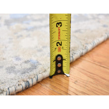 Load image into Gallery viewer, 9&#39;x9&#39; Little Boy Blue, Broken Mosaic Design, Wool And Silk, Hand Knotted, Round Oriental Rug FWR525408