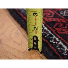 Load image into Gallery viewer, 3&#39;10&quot;x7&#39;1&quot; Prismatic Red, Vintage Persian With Peacocks Design, Clean With No Wear, Pure Wool, Hand Knotted, Oriental Rug FWR525432