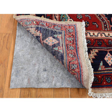 Load image into Gallery viewer, 5&#39;1&quot;x9&#39;7&quot; Fire Brick Red, New Persian With Triple Serrated Medallion Design, Camel Hair, Pure Wool, Hand Knotted, Oriental Rug FWR525450