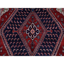 Load image into Gallery viewer, 5&#39;1&quot;x9&#39;7&quot; Fire Brick Red, New Persian With Triple Serrated Medallion Design, Camel Hair, Pure Wool, Hand Knotted, Oriental Rug FWR525450