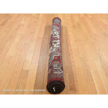 Load image into Gallery viewer, 5&#39;1&quot;x6&#39;7&quot; Ivory, Persian Karajeh, Hand Knotted, Pure Wool, Oriental Rug FWR525510