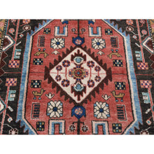 Load image into Gallery viewer, 5&#39;x10&#39;3&quot; Fire Brick Red, Vintage Persian Mosel, Geometric Medallion, Pure Wool, Hand Knotted, Wide and Long, Oriental Rug FWR525546