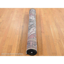 Load image into Gallery viewer, 5&#39;x10&#39;3&quot; Fire Brick Red, Vintage Persian Mosel, Geometric Medallion, Pure Wool, Hand Knotted, Wide and Long, Oriental Rug FWR525546