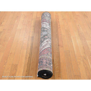 5'x10'3" Fire Brick Red, Vintage Persian Mosel, Geometric Medallion, Pure Wool, Hand Knotted, Wide and Long, Oriental Rug FWR525546