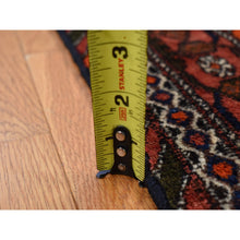 Load image into Gallery viewer, 6&#39;8&quot;x10&#39;5&quot; Persian Red, New Persian Senneh, Repetitive Peacock Design, Pure Wool, Full Pile, Hand Knotted, Oriental Rug FWR525558