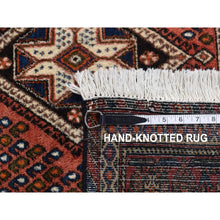 Load image into Gallery viewer, 6&#39;8&quot;x10&#39;5&quot; Persian Red, New Persian Senneh, Repetitive Peacock Design, Pure Wool, Full Pile, Hand Knotted, Oriental Rug FWR525558