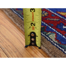 Load image into Gallery viewer, 6&#39;8&quot;x9&#39;1&quot; Khaki Brown, New Persian Serab, Trellis All Over Design, Camel Hair, Pure Wool, Hand Knotted, Oriental Rug FWR525570