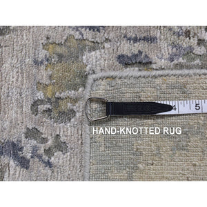 3'x5' Black and Silver, Willow and Cypress Tree Design, Silk with Textured Wool, Hand Knotted, Oriental Rug FWR391086