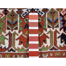Load image into Gallery viewer, 3&#39;10&quot;x5&#39;10&quot; Ivory, New Persian Ardabil with Block Design, Pure Wool, Hand Knotted, Oriental Rug FWR525648