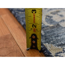 Load image into Gallery viewer, 3&#39;x5&#39; Arsenic Gray, Hand Knotted, Silk With Textured Wool, Blossom Design, Oriental Rug FWR525672