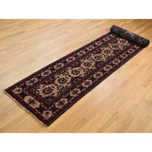 Load image into Gallery viewer, 2&#39;10&quot;x18&#39;10&quot; Vermilion Red, Afghan Khamyab, Denser Weave, Shiny Hand Spun Wool, Hand Knotted, Xl Runner Oriental Rug FWR525708