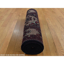 Load image into Gallery viewer, 2&#39;10&quot;x18&#39;10&quot; Vermilion Red, Afghan Khamyab, Denser Weave, Shiny Hand Spun Wool, Hand Knotted, Xl Runner Oriental Rug FWR525708