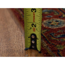 Load image into Gallery viewer, 2&#39;7&quot;x17&#39;7&quot; Brick Red, Antiqued Heriz, Hand Spun New Zealand Wool, Hand Knotted, Xl Runner Oriental Rug FWR525738
