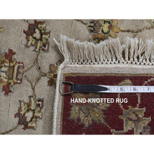 Load image into Gallery viewer, 2&#39;8&quot;x14&#39;1&quot; Ivory, Rajasthan Design, Half Wool And Half Silk, Thick And Plush, Xl Runner Oriental Rug FWR525768