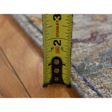 Load image into Gallery viewer, 3&#39;1&quot;x12&#39; Honey Brown, Silk with Textured Wool, Directional Vase Design, Hand Knotted, Runner Oriental Rug FWR525774
