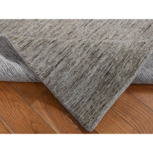 Load image into Gallery viewer, 2&#39;7&quot;x18&#39;2&quot; Taupe, Natural Colors and Plain, Pure Wool, Gabbeh, XL Runner, Hand Loomed, Oriental Rug FWR525792
