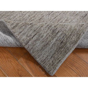 2'7"x18'2" Taupe, Natural Colors and Plain, Pure Wool, Gabbeh, XL Runner, Hand Loomed, Oriental Rug FWR525792