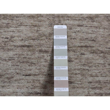 Load image into Gallery viewer, 2&#39;7&quot;x18&#39;2&quot; Taupe, Natural Colors And Plain, Pure Wool, Gabbeh, Xl Runner, Hand Loomed, Oriental Rug FWR525792