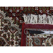 Load image into Gallery viewer, 2&#39;7&quot;x15&#39;8&quot; Mahogany Red, Tabriz Mahi with Fish Medallion Design, Wool and Silk, XL Runner, Hand Knotted, Oriental Rug FWR525810