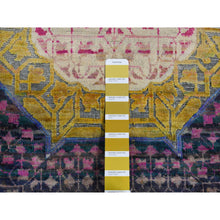 Load image into Gallery viewer, 3&#39;1&quot;x16&#39;1&quot; Colorful, Mamluk Design, Sari Silk With Textured Wool, Xl Runner, Hand Knotted, Oriental Rug FWR525828