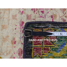 Load image into Gallery viewer, 3&#39;1&quot;x16&#39;1&quot; Colorful, Mamluk Design, Sari Silk With Textured Wool, Xl Runner, Hand Knotted, Oriental Rug FWR525828