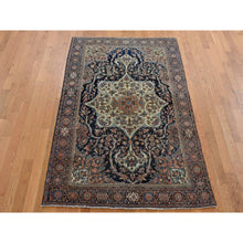 Load image into Gallery viewer, 4&#39;4&quot;x6&#39;9&quot; Amber Brown, Antique Persian Fereghan Sarouk, Excellent Condition, Clean And Soft, Even Wear, 100% Wool, Hand Knotted, Oriental Rug FWR525834