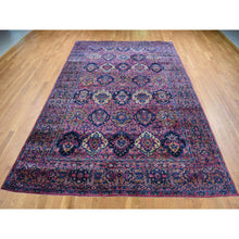 Load image into Gallery viewer, 8&#39;10&quot;x14&#39;1&quot; Magenta Color, Antique Persian Taftanjian Sarouk, 300 KPSI, Clean and Soft, Full Pile, Hand Knotted, Pure Wool, Oriental Rug FWR525852