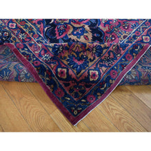 Load image into Gallery viewer, 8&#39;10&quot;x14&#39;1&quot; Magenta Color, Antique Persian Taftanjian Sarouk, 300 KPSI, Clean and Soft, Full Pile, Hand Knotted, Pure Wool, Oriental Rug FWR525852