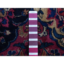 Load image into Gallery viewer, 8&#39;10&quot;x14&#39;1&quot; Magenta Color, Antique Persian Taftanjian Sarouk, 300 Kpsi, Clean And Soft, Full Pile, Hand Knotted, Pure Wool, Oriental Rug FWR525852
