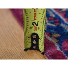 Load image into Gallery viewer, 8&#39;10&quot;x14&#39;1&quot; Magenta Color, Antique Persian Taftanjian Sarouk, 300 Kpsi, Clean And Soft, Full Pile, Hand Knotted, Pure Wool, Oriental Rug FWR525852