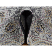 Load image into Gallery viewer, 12&#39;x15&#39; Cloud Gray, The Maharaja, Oversized, Pure Silk With Textured Wool, Hand Knotted Oriental Rug FWR525912