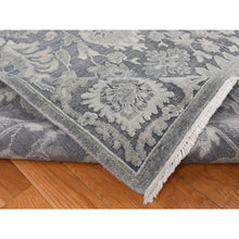 Load image into Gallery viewer, 11&#39;10&quot;x14&#39;10&quot; Anchor Gray, Hand Knotted, Oushak Influence, Silk With Textured Wool, Oversized, Oriental Rug FWR525918