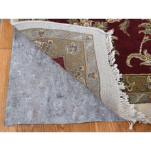 Load image into Gallery viewer, 12&#39;x15&#39;3&quot; Floral White, Hand Knotted, Half Wool And Half Silk, Rajasthan All Over Leaf Design, Oversized Oriental Rug FWR525990
